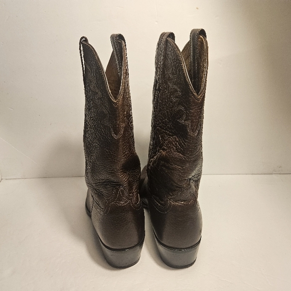 Ariat Brown Leather Cowboy Boots - Picture 5 of 7